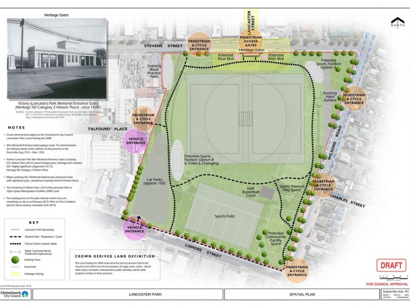 Lancaster Park spatial plan
