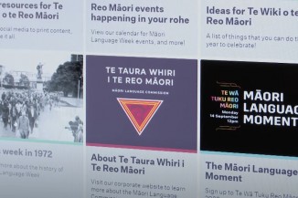 Te wiki o tereo maori website
